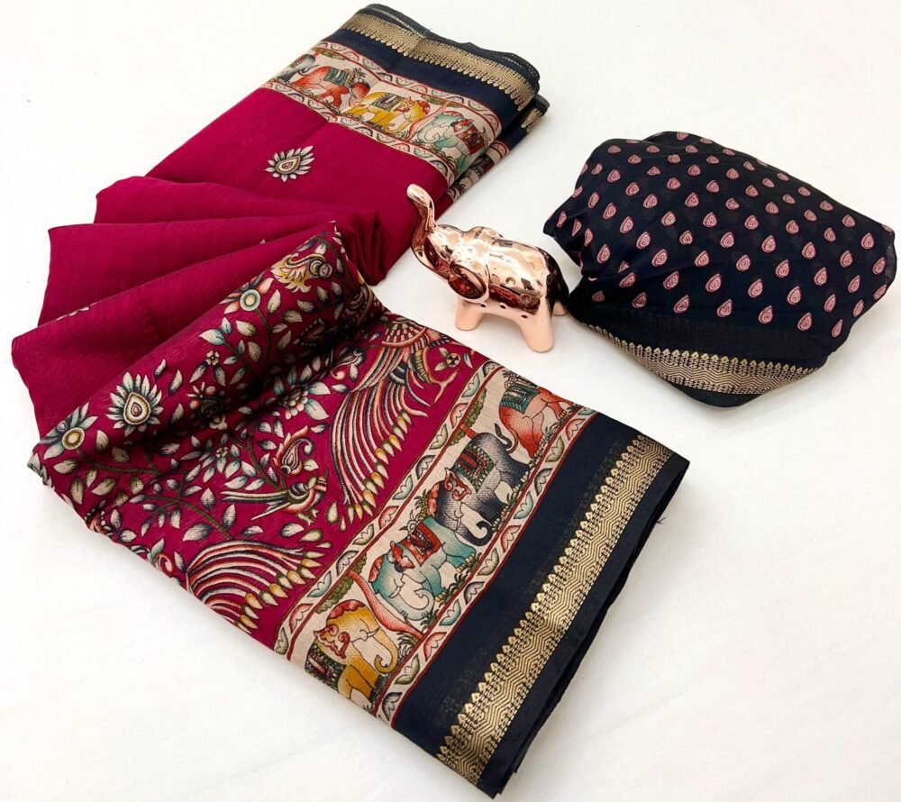 Red Mul Cotton Saree